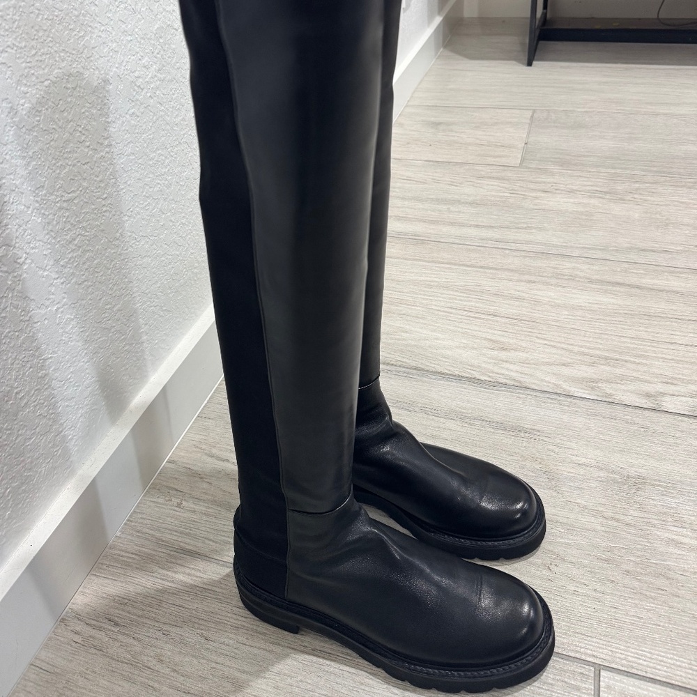 Stuart Weitzman Over the Knee 5050 Lug Sole Boots